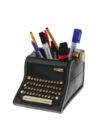 Vintage írógép formájú virág kaspó / ceruzatartó (kicsi)