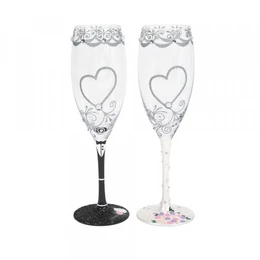 Mr & Mrs Esküvői pohár szett ( 2 db)
