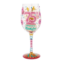 Boldog 75. Születésnapot - Lolita Borospohár (443 ml)