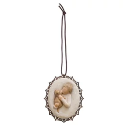 Willow Tree – Kedvesség (fiú) - Kindness (boy) fém szegélyű függődísz – 11 cm