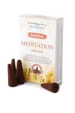 Stamford lefelé folyó kúpfüstölő - Meditáció