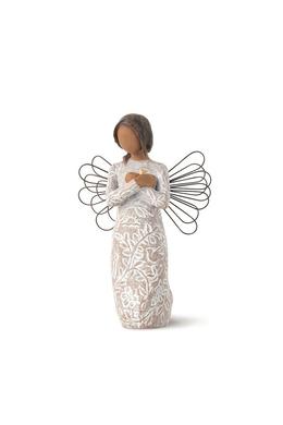 Emlékezés Willow Tree figura (sötétebb haj és bőr)