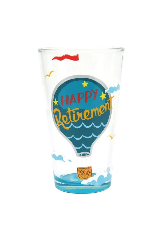 Happy Retirement - nyugdíjas búcsú söröspohár ajándékdobozban – Lolita