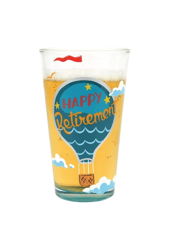 Happy Retirement - nyugdíjas búcsú söröspohár ajándékdobozban – Lolita
