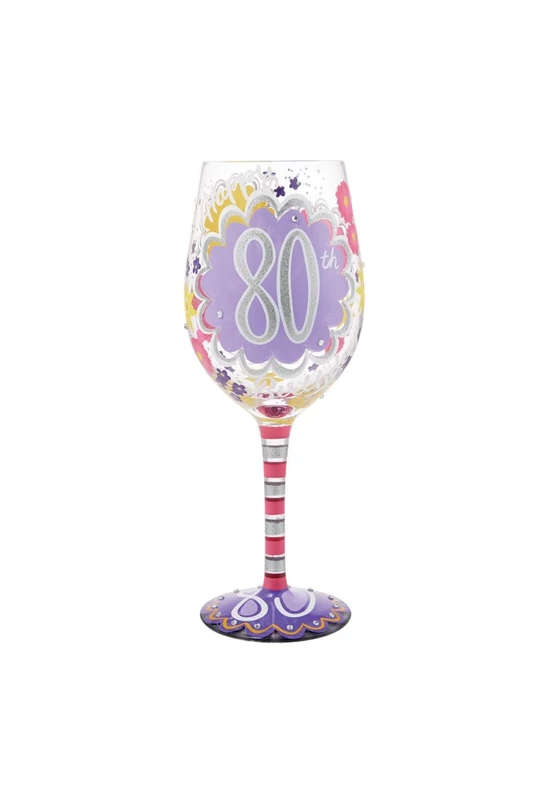 Boldog 80. Születésnapot - Lolita Borospohár (443 ml)
