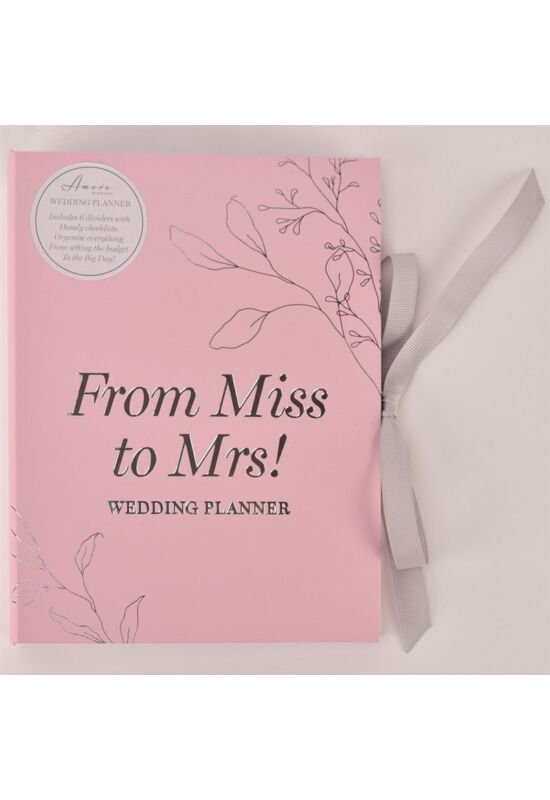 From Miss To Mrs Wedding Planner 21.5cm