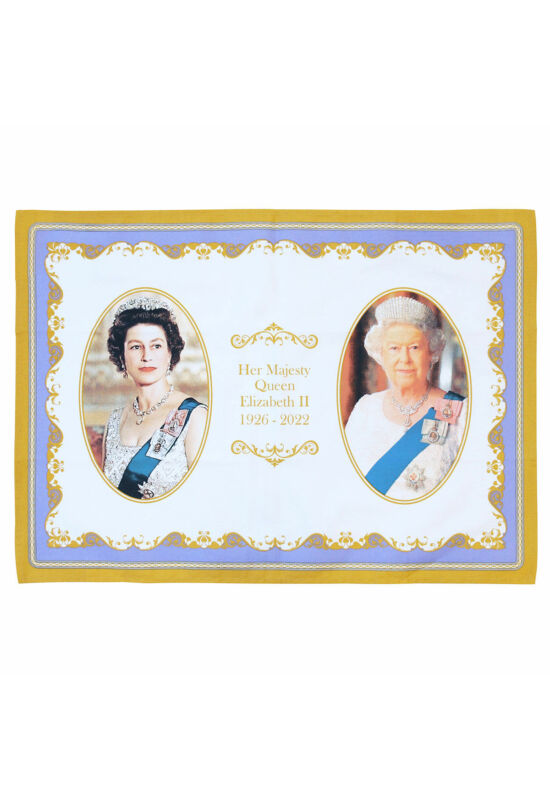 Őfelsége II. Erzsébet királynő emlékére konyharuha