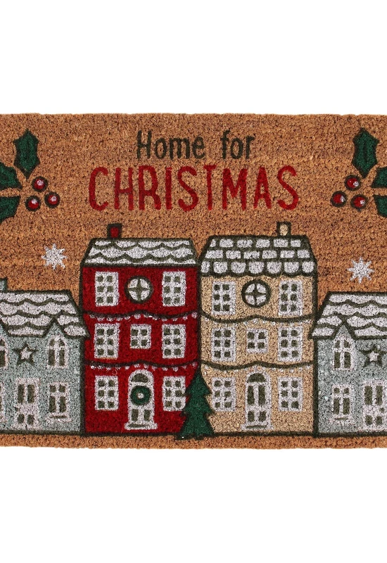 Home for Christmas karácsonyi kókuszrost lábtörlő