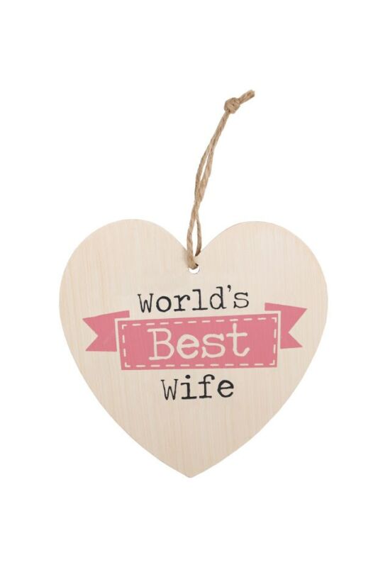 A világ legjobb felesége szív alakú tábla