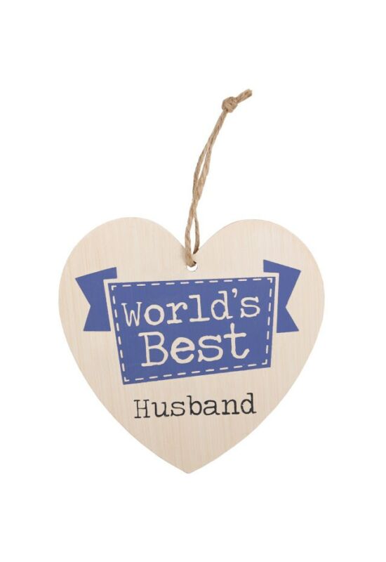 A világ legjobb férje szív alakú tábla