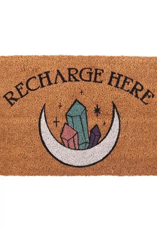 RECHARGE HERE - FELTÖLTŐDÉS ITT kókuszrost lábtörlő